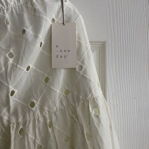 Cream color skirt. Full length